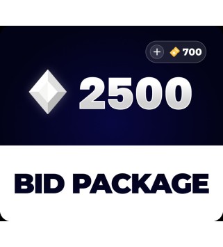 SkinAuctions 2500 Bids + 700 Bonus Bids Package Key GLOBAL